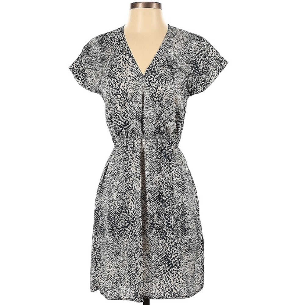 Octavia Boho Animal Print Short Sleeve Dress l SIZE XS